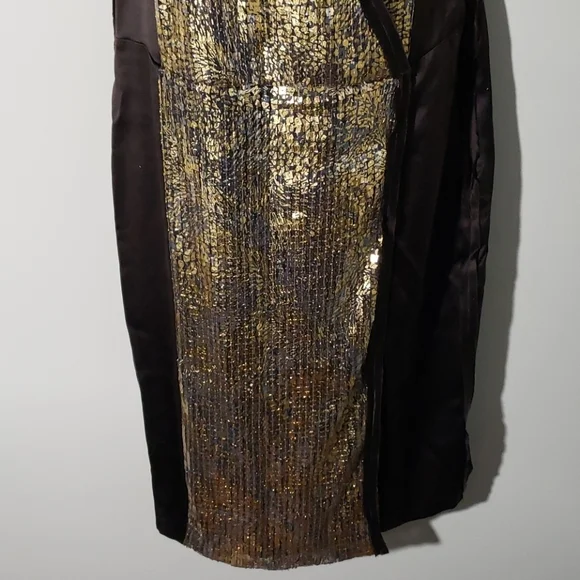 NWT- Magaschoni Silk & Sequin Dress, Size 8, $422 - Picture 3 of 8